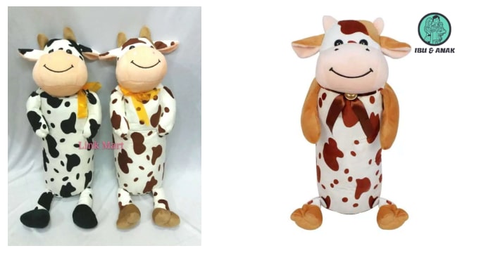 Guling Boneka Sapi Bulu Halus