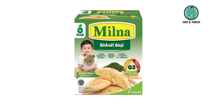 Milna Biskuit Bayi - Kacang Hijau 