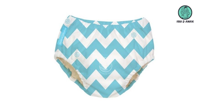 Blue Chevron Swim Diaper