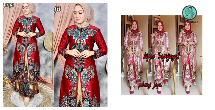 Pelangi Jaya Kebaya Kipas Sapu Jagat