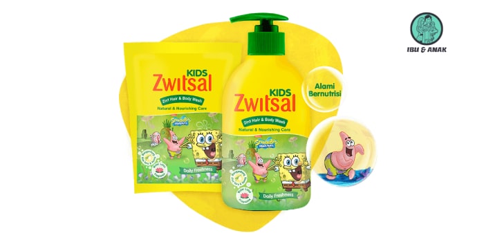 Zwitsal Kids 2-in-1 Hair and Body Natural and Nourishing Care Green
