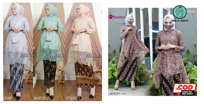 Kebaya Tunik Busui Lengan Panjang