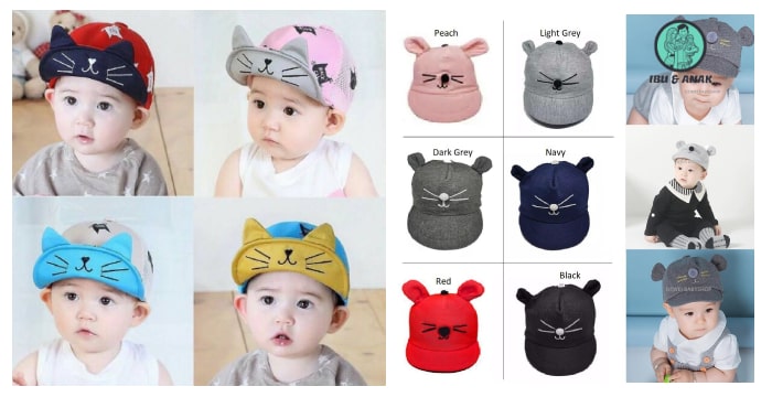 Love Cat Hat Topi Untuk Bayi