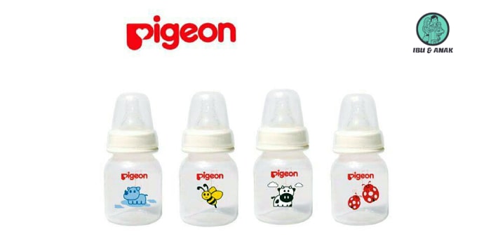 Pigeon Botol PP 50 ml Sapi Peristaltic Nipple