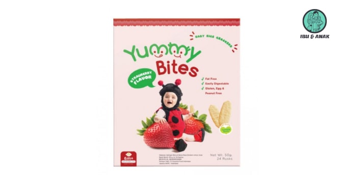 Yummy Bites Rice Crackers Strawberry