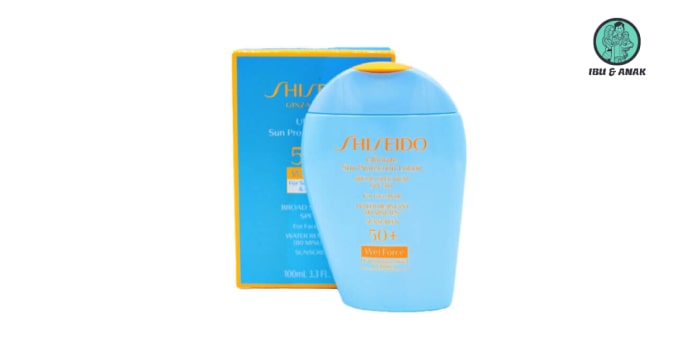 Shiseido Ultimate Sun Protection Lotion WetForce for Sensitive Skin and Children SPF 50+ Sunscreen 