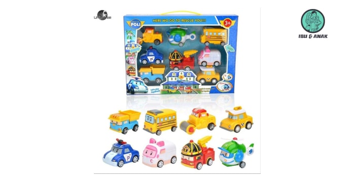 Robocar Poli Figure Set Isi 8 