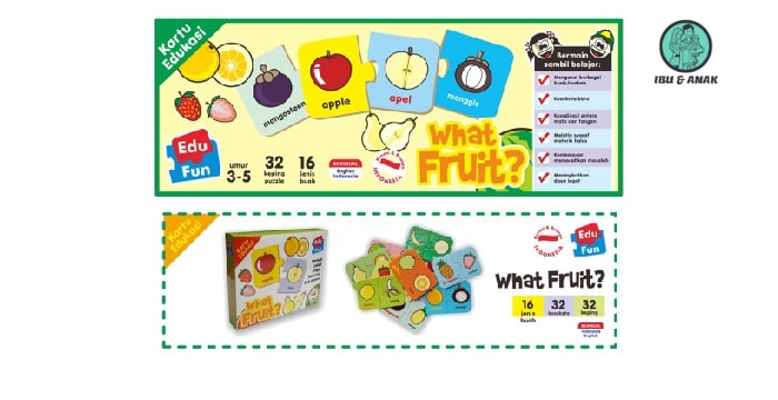 Edu Fun  | Kartu Edukasi What Fruit