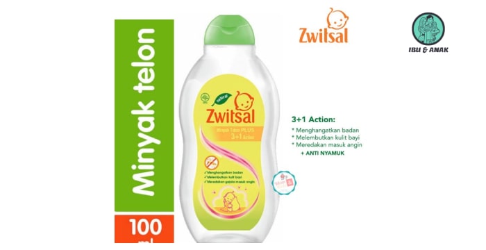 Unilever Zwitsal Baby Minyak Telon Plus 3+1 Action