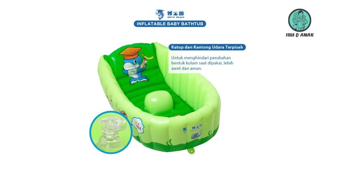 DOCTOR DOLPHIN Inflatable Baby Bathtub