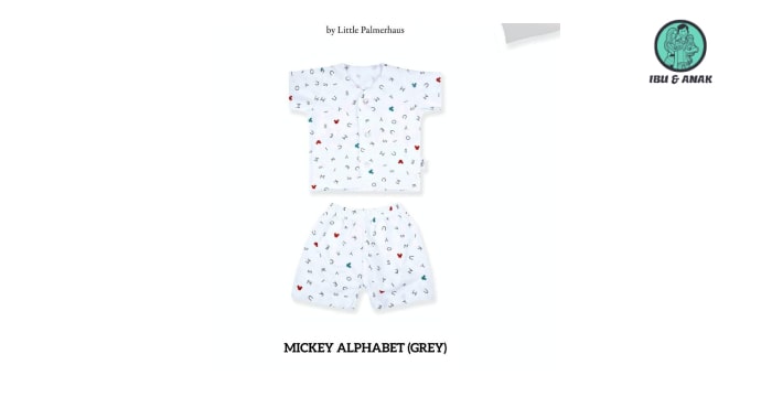 Mickey Alphabet Little Wear Short Sleeve