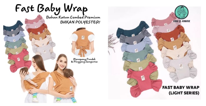 Mere et Moi Fast Baby Wrap Light Series