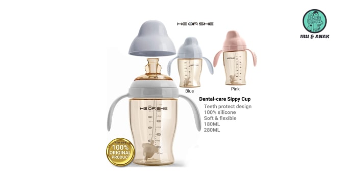 HEORSHE Dental-Care Sippy Straw Cup