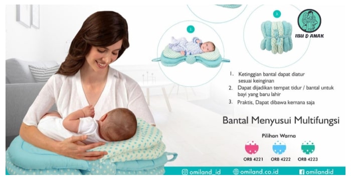 Omiland Bantal Menyusui Multifungsi