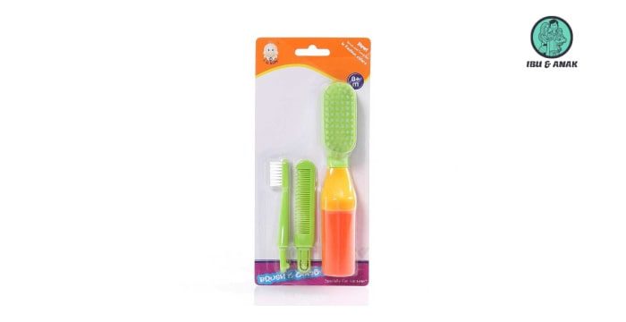 I.Q. Baby 3 in 1 Comb Set & Training Toothbrush