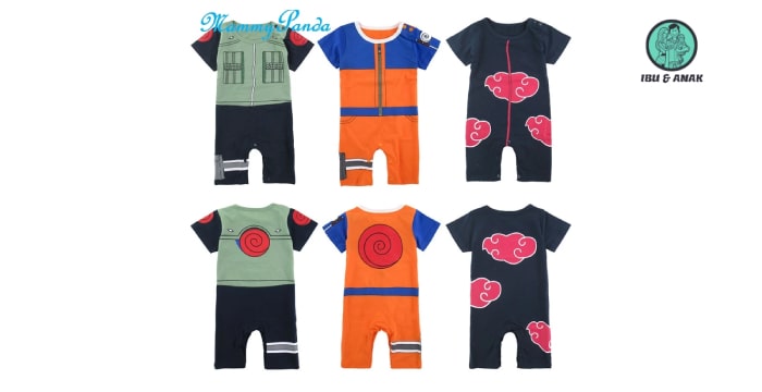 Jumper Anak Bayi Laki-laki Anime Naruto Kakashi Akatsuki 