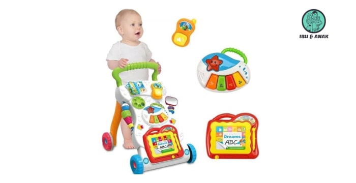 Baby Walker Pumpee Happy Musical Push Walker