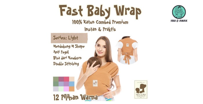 Mere et Moi Fast Baby Wrap Light Series