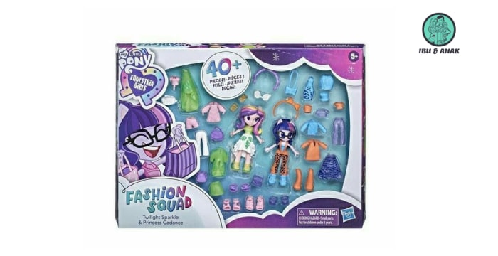 My Little Pony Equestria Girls Fashion Squad Twilight Sparkle and Princess Cadance Mini Doll Set