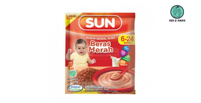 SUN Bubur Susu Sereal Beras Merah