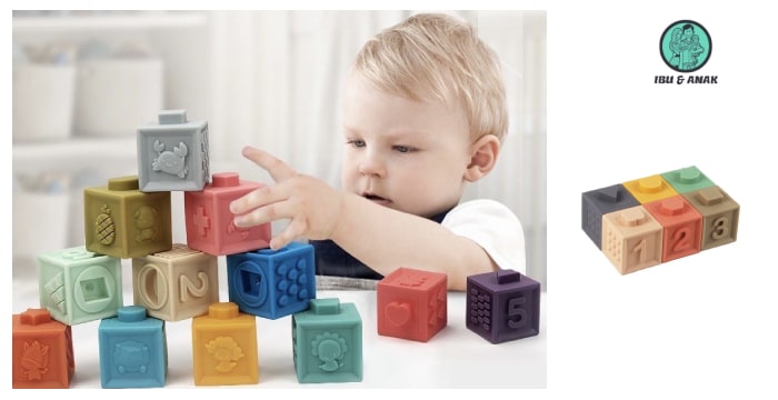 6 Pcs Soft Building Blocks