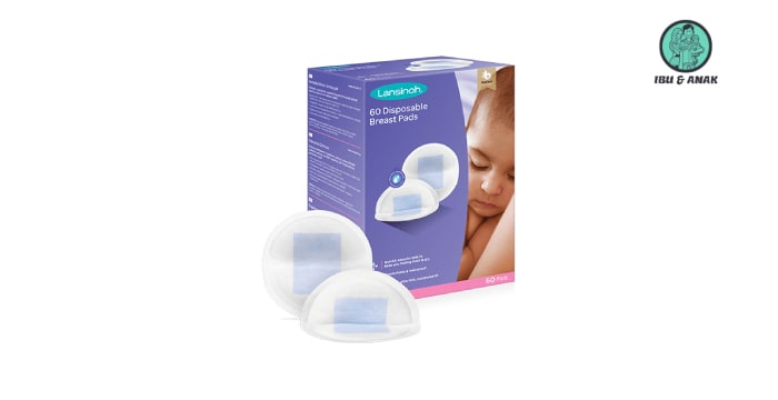 Lansinoh Disposable Nursing Breast Pads with Blue Lock Core