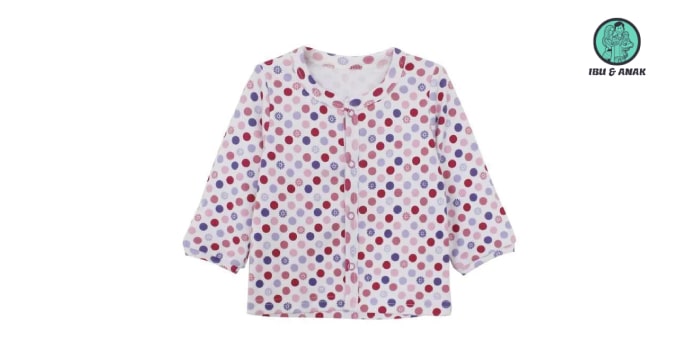 I am Cotton | Baju Panjang Bayi Polkadot