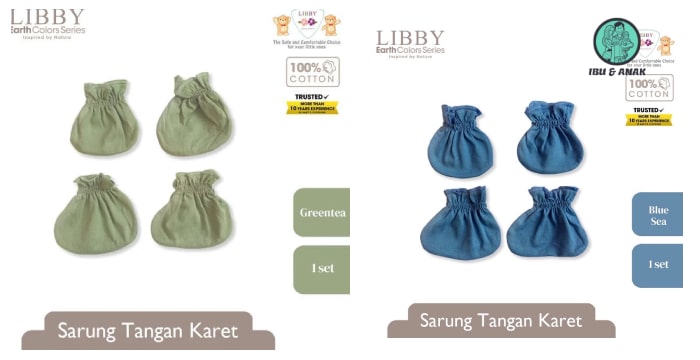 Libby Sarung Tangan & Kaki Karet Libby Earth Comfy Set 