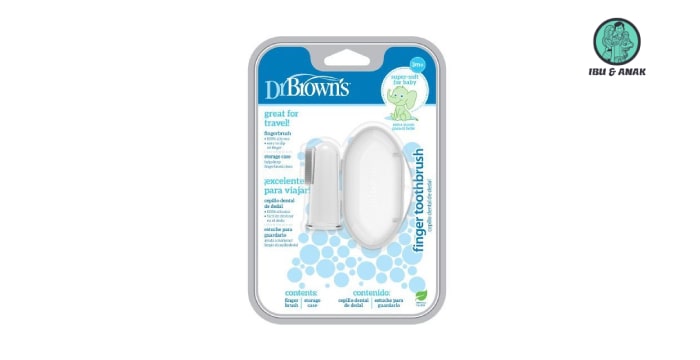 Dr. Brown’s Silicone Finger Toothbrush with Case 