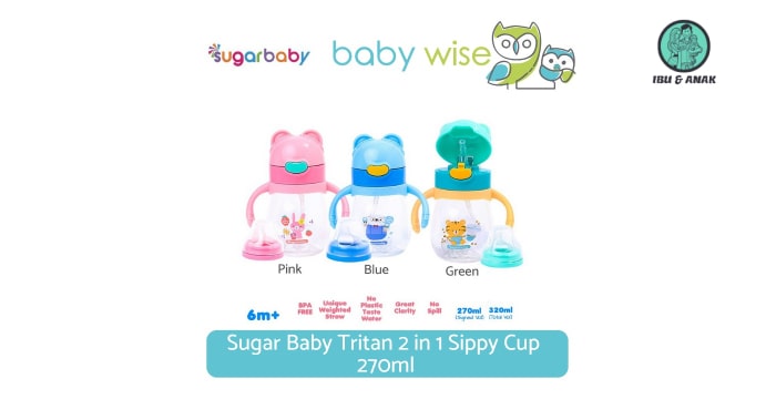 Sugarbaby | Tritan Sippy Cup 2in1