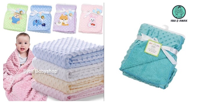 Carter's Selimut Bayi Dot Bahan Fleece