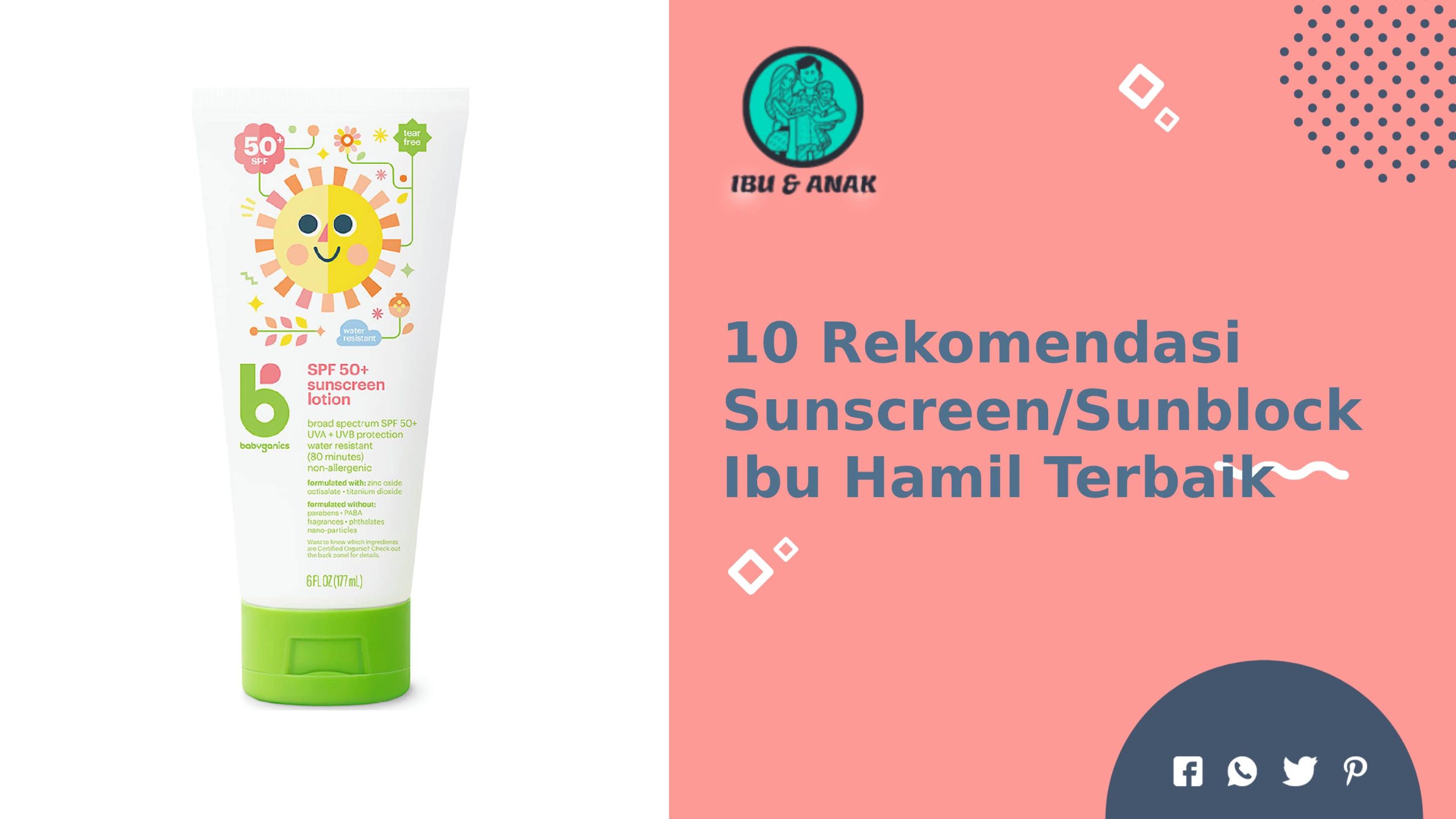 Sunscreen/Sunblock Terbaik untuk Ibu Hamil
