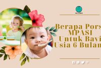 Berapa Porsi MPASI Untuk Bayi Usia 6 Bulan